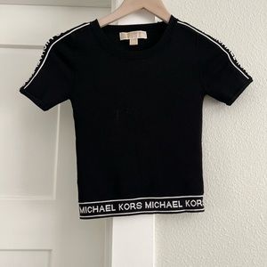 Michael Kors Crop Logo Top and Skirt